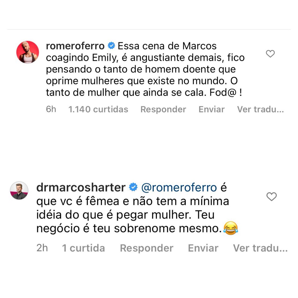 FerroRomero's tweet photo. Fiz um comentário no @POPline sobre a expulsão do Marcos (BBB 17), e fui vítima de LGBTFOBIA pelo próprio! Ñ só eu, mas várias pessoas q estavam comentando no post. Ele chamou a gnt de ANOMALIAS! Dinheiro ñ compra caráter! LGBTFOBIA É CRIME! https://t.co/22heDx0JLz