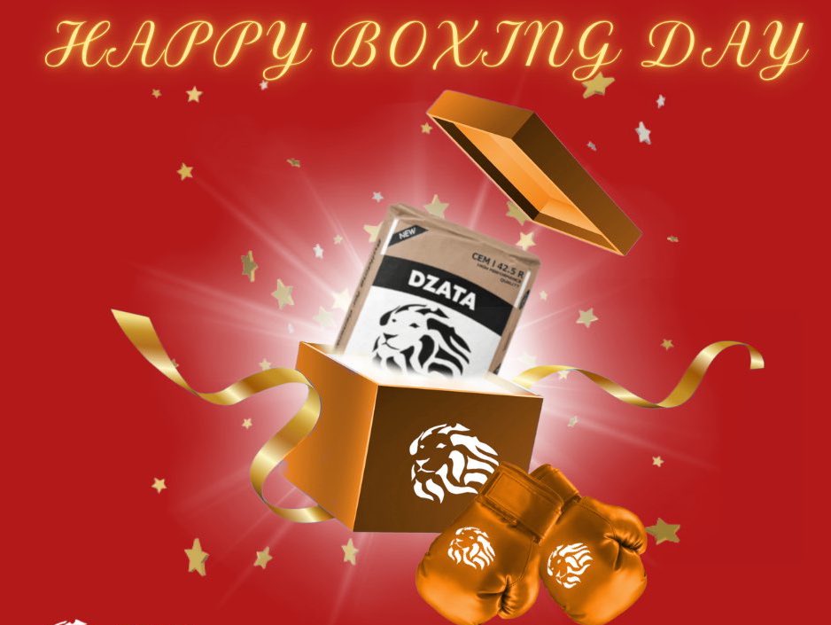 DZATACEMENTLTDD's tweet photo. Happiest of Boxing Days from us at Dzata Cement to all our devoted customers and staff. Y3 ma mo Afehyia Pa!

#boxingday #boxingdaygh 
#Dzatacement🦁 #buildingforgenerations #ghowned https://t.co/3SLNnO6sy9