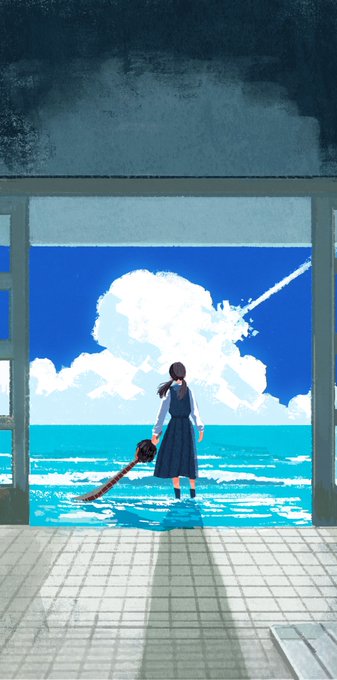 「飛行機雲 海」のTwitter画像/イラスト(新着)