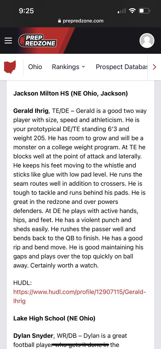 Thank you <a href="/GeorgePenree/">George Penree</a> <a href="/PrepRedzone/">Prep Redzone 🏈</a> for the player profile.