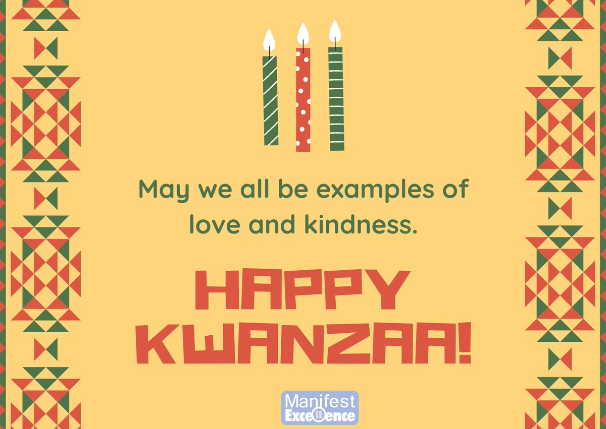 ManifestExcelle's tweet photo. Happy Kwanzaa! https://t.co/ahfy4wXawj