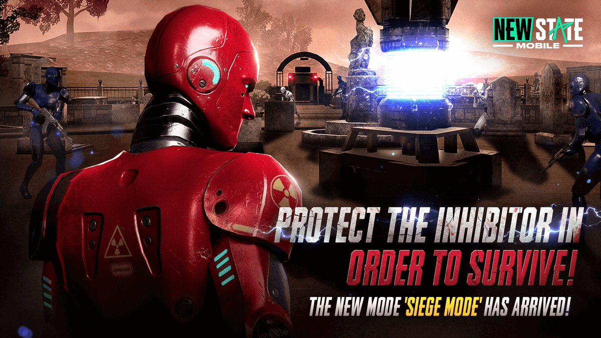 NEWSTATEMOBILE's tweet photo. Protect your allies and the inhibitor against dangerous androids 🤖
Log in now to play in our brand-new Siege mode!
#NEWSTATEMOBILE #SIEGEMODE https://t.co/KDZEviPrYL