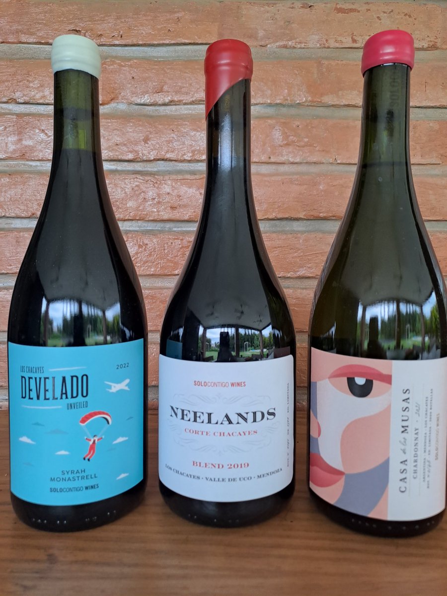 BotelloVinos's tweet photo. Lo nuevo de @SoloContigoWine en #Tucumán: Develado Syrah Monastrell, Neelands Corte Chacayes 2019, y Casa de las Musas Chardo 2021. https://t.co/IsgATiMWjE