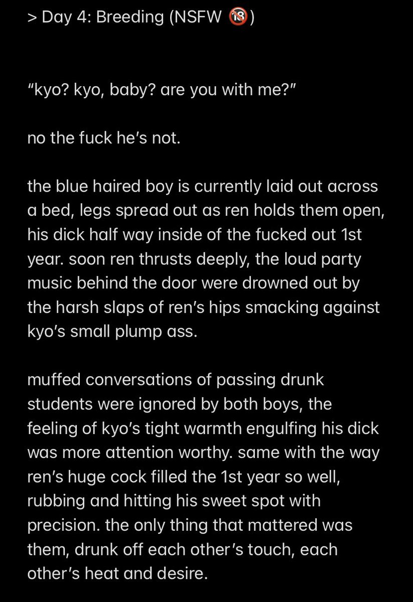 kyoahae's tweet image. #RenkyottoWeek2022 #Renkyotto

Day 4: Breeding — 🔞 NSFW 🔞