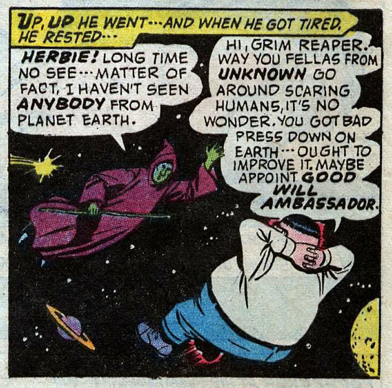 IntoWeird's tweet photo. #DailyPanelOfWeird From Herbie The Fat Fury #20 #comics! https://t.co/maISVj4tmx