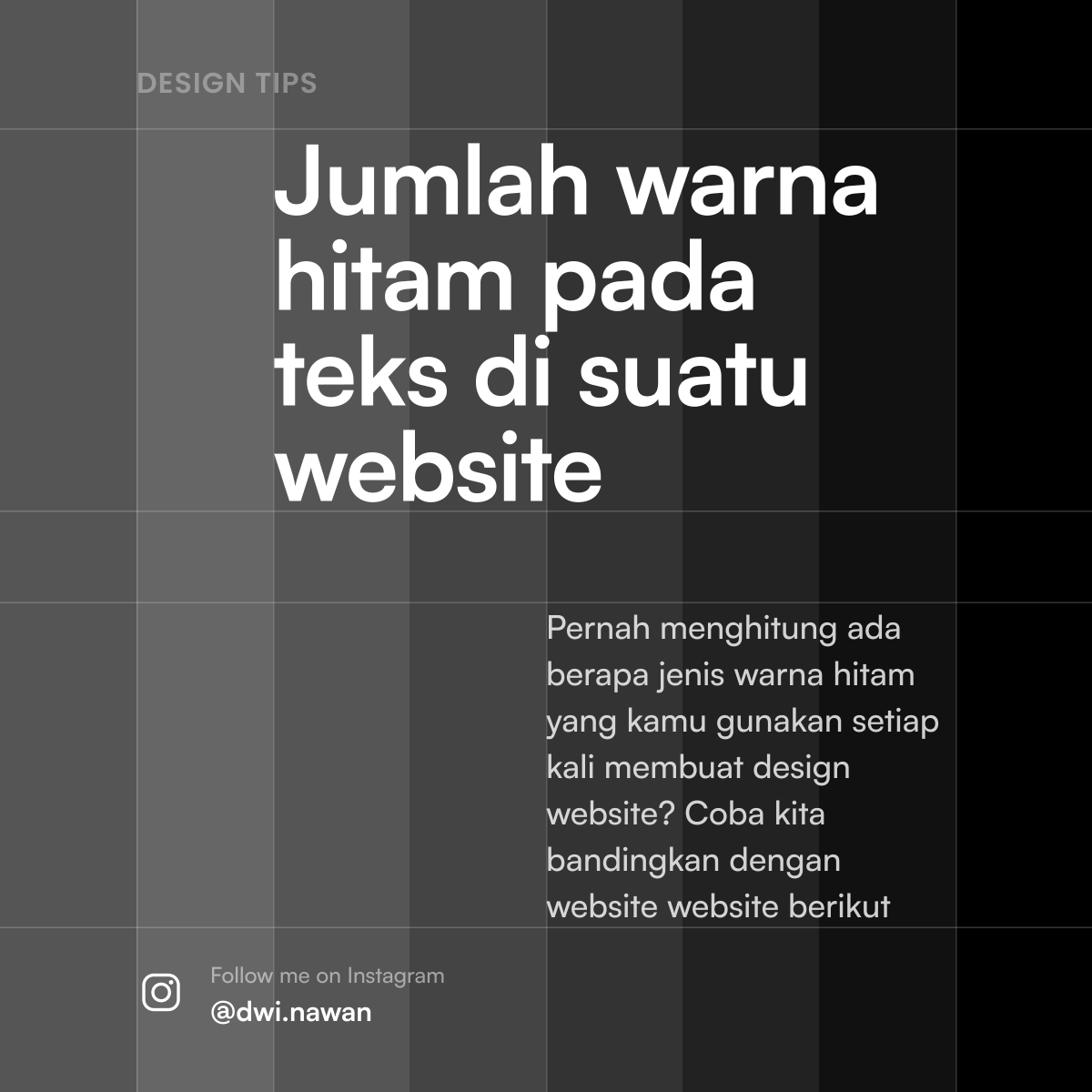dwinawan_'s tweet photo. Kamu biasanya pake berapa jenis warna hitam untuk teks? Jangan banyak2 ya biar menjaga konsistensi nya gampang 😁 https://t.co/Pn2j0SSkY1