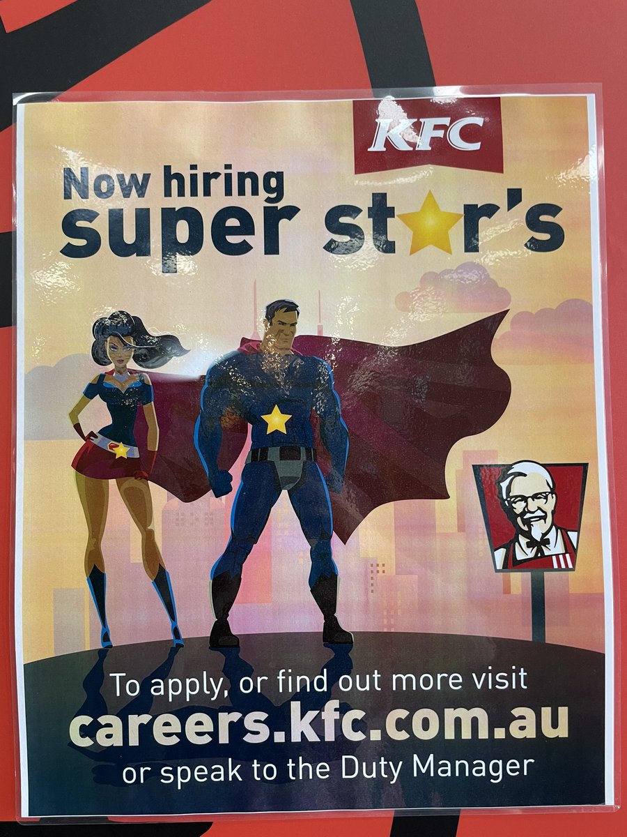 sleepyslotho's tweet photo. Apostrophes need to stay in their lane…

Seen at @KFCAustralia in Pakenham (what did I expect in this area?) https://t.co/i5oNeQtxEZ