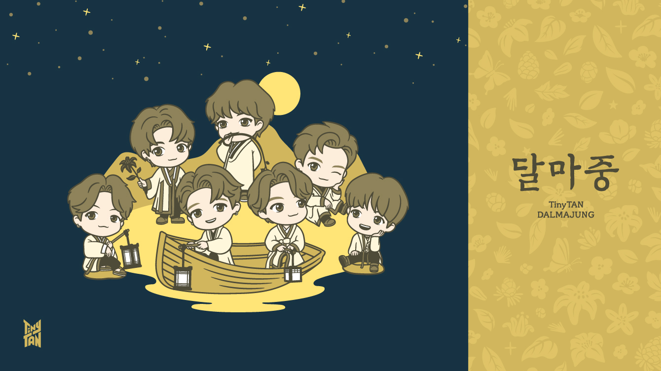 BTSブランケット TinyTAN DALMAJUNG TINYTAN DALMAJUNG FIGURE - A-KPOP