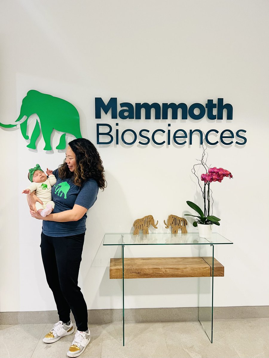 Mammoth’s youngest intern 💚 @mammothbiosci