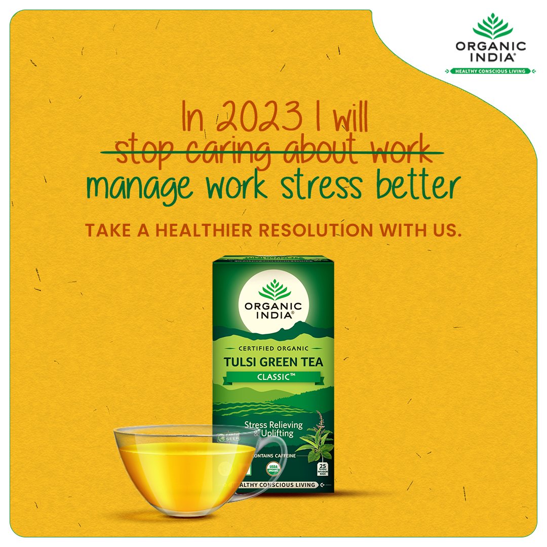 Was 2022 a stressful year for you? We’re here to help you manage work stress better in 2023. #HealthyConciousLiving #OrganicLiving #NewYearResolution #SwitchToOrganic

Buy now: organicindia.com/products/tulsi…