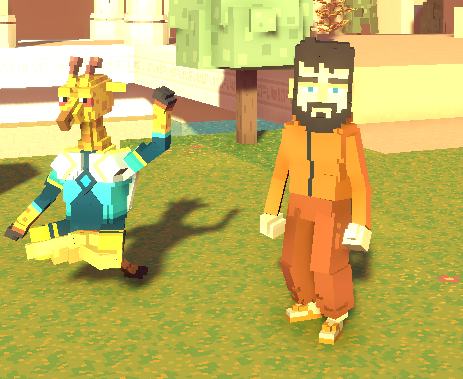 GuixCrypto's tweet photo. @TheSandboxGame I found the peaceful Giraffe in The Multiversity! 🦒 I participated in the #SeasonsGreetingsTSB challenge for a chance to win an NFT! https://t.co/DMzUkVZd1v