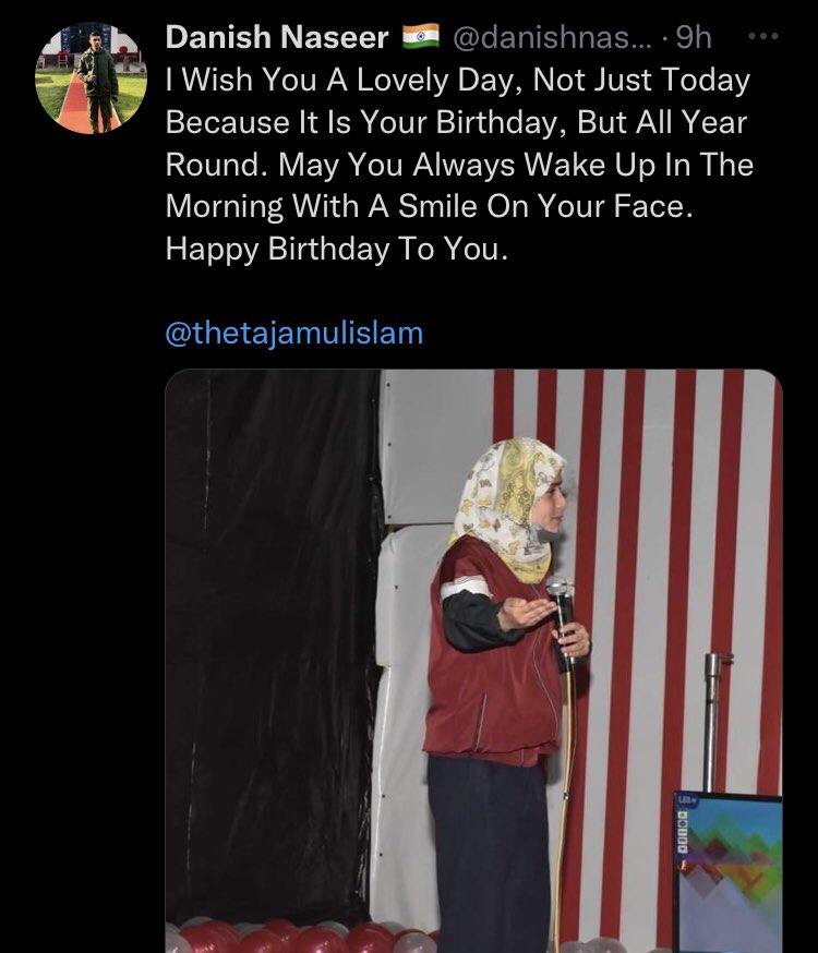 Thank you so much for the birthday wish Sir <a href="/danishnaseer414/">Danish Naseer 🇮🇳</a>