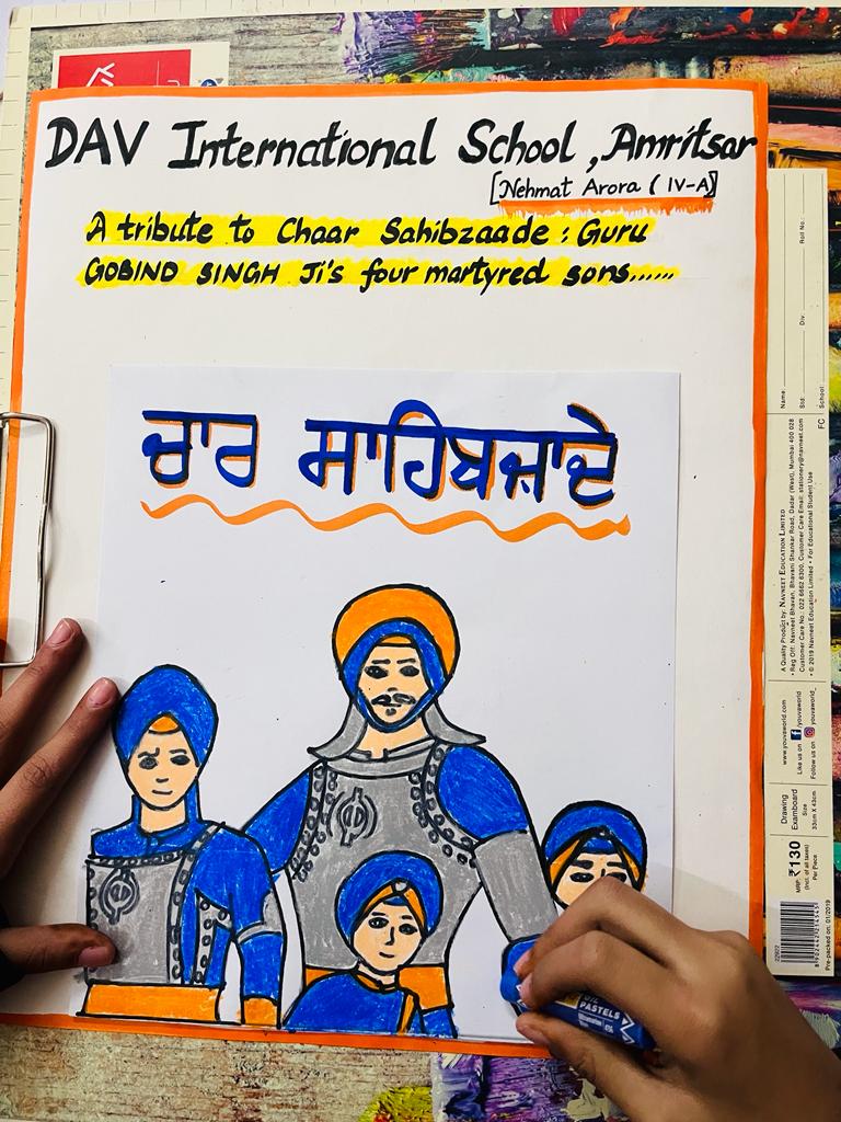 cbseindia29's tweet photo. #VeerBalDiwas 
सीबीएसई के डीएवी इंटरनेशनल स्कूल, अमृतसर के कक्षा IV के छात्र नेहमत अरोड़ा एवं रचित द्वारा ‘वीर बाल दिवस’ पर अति सुन्दर कलात्मक प्रस्तुति । https://t.co/tI78knTJei
