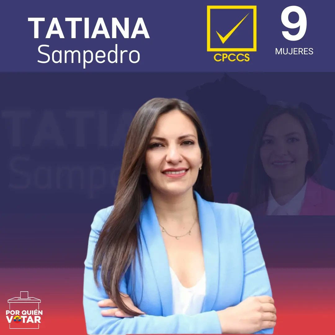 porquienvotarec's tweet photo. Conoce un poco más de esta candidata @tati_sampedro 👇

¿Conocías a esta candidata que se está postulando al CPCCS?

 #lamejoropcion #votabien #rankingec #cpccs #Elecciones2023 #candidatos #mujeres #VotoSeguro #Informate https://t.co/N4KeK4Ym0t