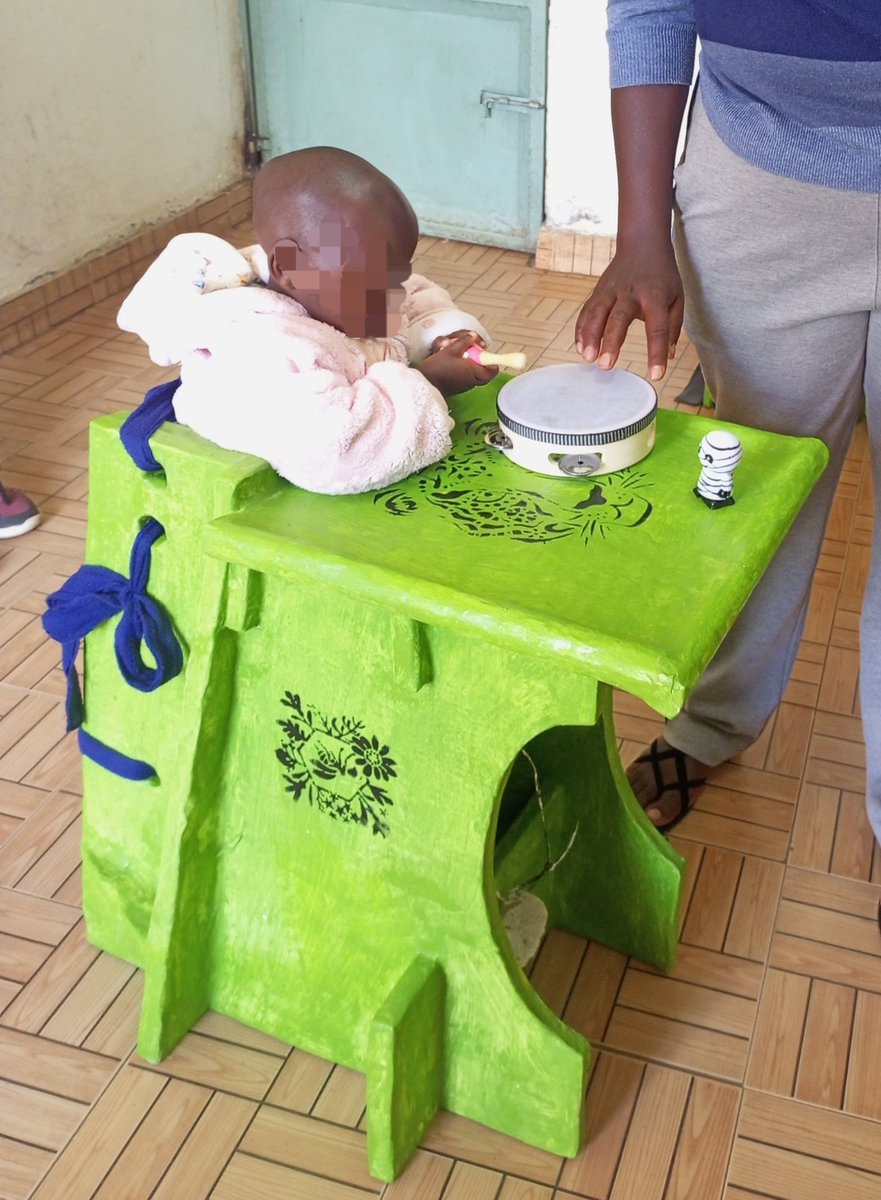 aptkenya's tweet photo. When a child is in a good, upright position it makes playing possible, and playing = learning. 

APT KENYA is providing equipment that's getting children off the floor and into functional positions so they can communicate, play and learn with others.

#learning https://t.co/OQQjd0vjgi