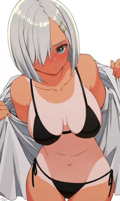 スク水日焼けビキニはいいぞ#くそ寒いので水着絵を貼る 