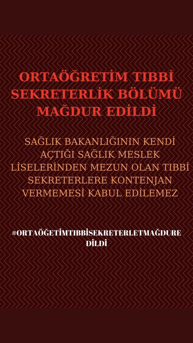 <a href="/drfahrettinkoca/">Dr. Fahrettin Koca</a> İlk alımda hiçe sayılan ortaöğretim tıbbi sekreterlerin hakkı ikinci alım ile birleştirilip bizlere artı kontenjan olarak yansıyacak mi?.zi
<a href="/RTErdogan/">Recep Tayyip Erdoğan</a>
<a href="/fuatoktay/">Fuat Oktay</a>
<a href="/DrRecepAkdag/">Recep Akdağ</a>
<a href="/drfahrettinkoca/">Dr. Fahrettin Koca</a>
@arzuerdemDB
<a href="/FahrettinYokus/">Fahrettin Yokuş</a>
LiseTıbbi SekBURADA