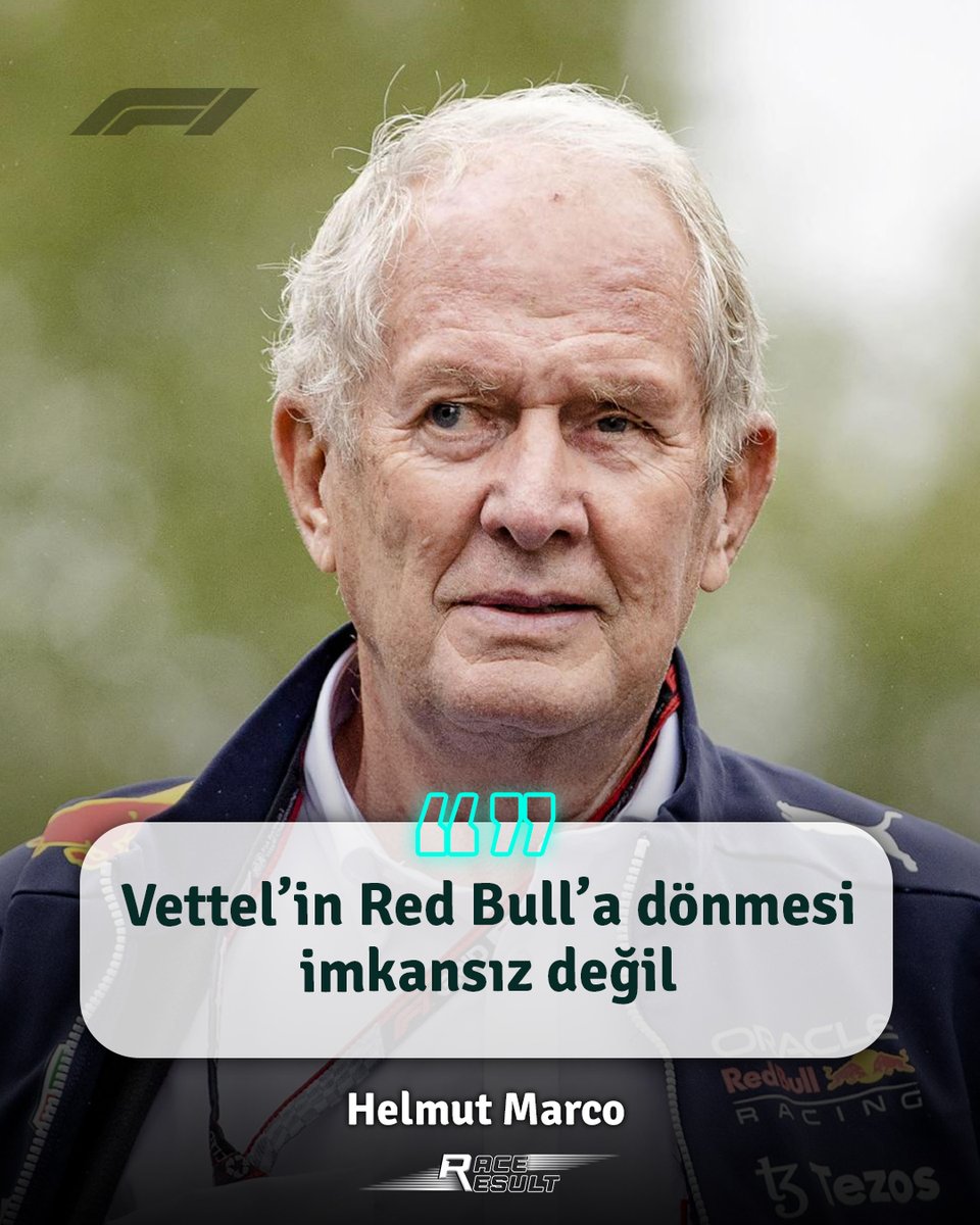 result_race's tweet photo. Helmut Marco: Vettel'in üst düzey yönetici olarak Red Bull'a dönmesi imkansız değil.
Bunun için kesinlikle gerekli kişiliğe ve potansiyele sahip. Ama şimdilik bırakalım da birkaç ağaç diksin.
#F1 #RedBull #HelmutMarco #Vettel https://t.co/hwFFHbCIdH