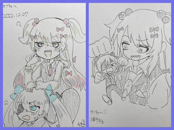 激かわおぷモン描いてもらった😠🫶 