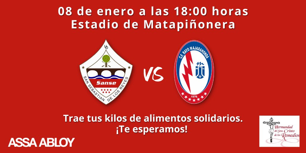 ¡ABRIENDO LAS PUERTAS A LA SOLIDARIDAD! 🙏🏼

El 08/01 os esperamos en Matapiñonera para celebrar el comienzo del 2023 y para ayudar a los que más lo necesitan 🥫🥛

Trae tus kilos solidarios, habrá sorpresas 😉

#OhMiSanse🇵🇱
#VamosMiRayo⚡️
#ASSAABLOY