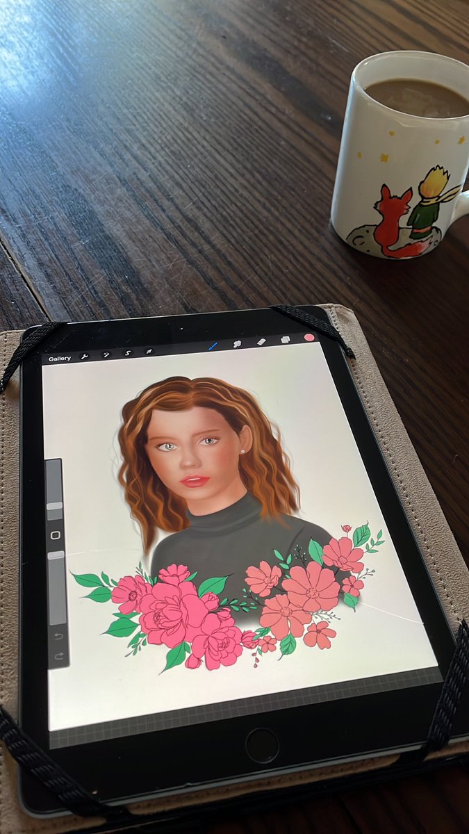 Winter morning ❄️the best for some drawing time🥰 how is your morning?🌻 #NFTCommuntiy #art #portrait