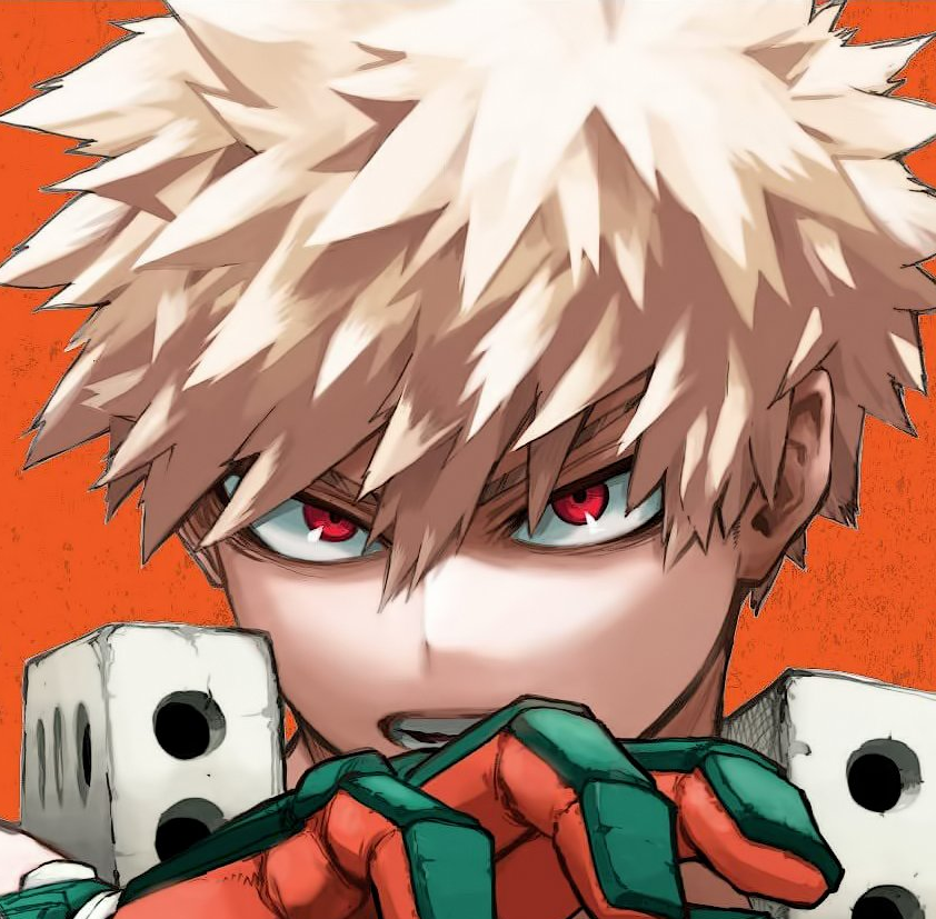 Bakugo-related votes in the latest popularity poll:
#1 Katsuki Bakugo (13.731 votes)
#28 Clouded consciousness-cchan (273 votes)
#50 Bakudog (53 votes)
#78 Bakugo's eyebrows (11 votes) 