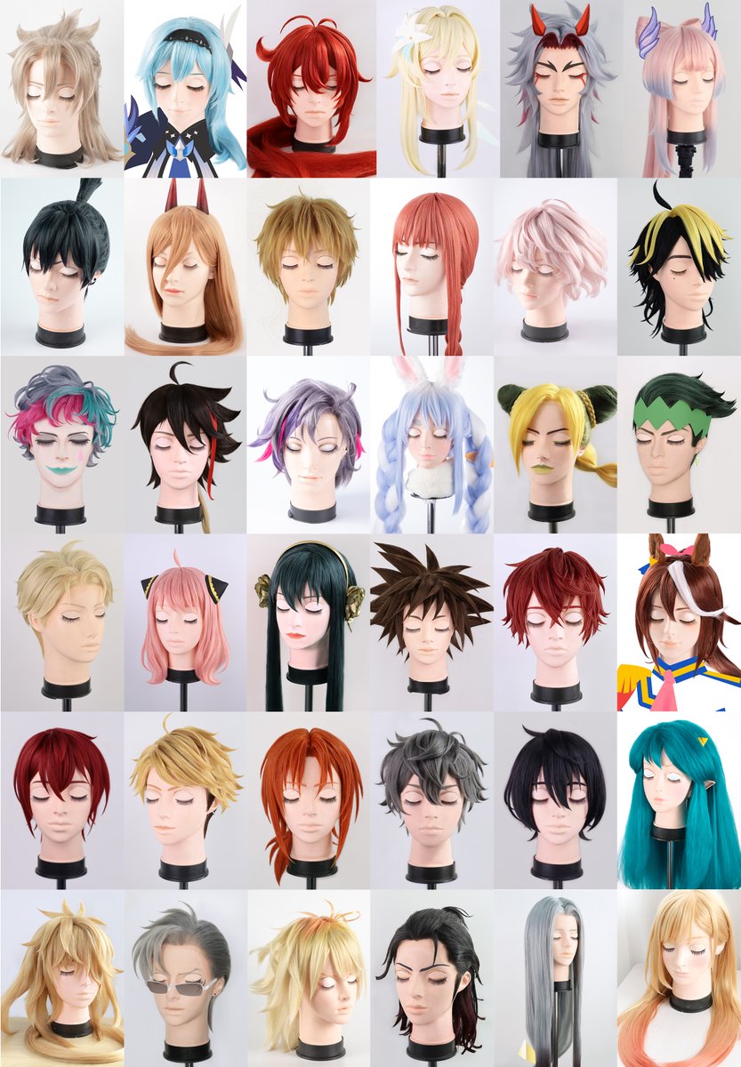 classewig_p's tweet image. 今年も作ったキャラ風ウィッグをまとめてみました2️⃣0️⃣2️⃣2️⃣
人気作品から懐かしいキャラまで😳💕

💁‍♀️使用したウィッグはこちらでもご紹介しております❕↓
classewig.com/j/fnsmi

#ウィッグセット
#クラッセアレンジ
#コスプレ総決算2022