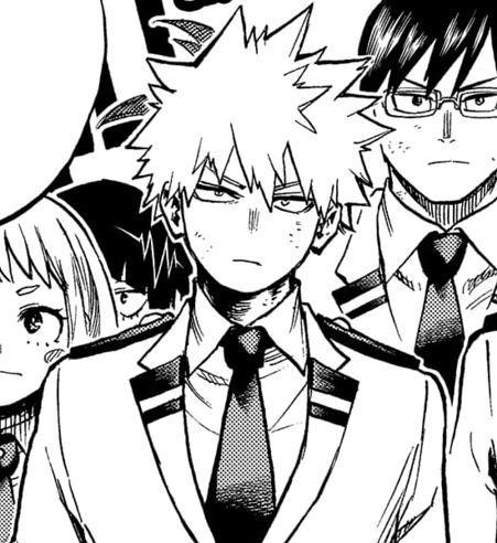 #107 The rare All Might card Izuku and Katsuki pulled together (5 votes) 
#116 Bakugo's necktie (4 votes)
#124 Katsuki's friend who appeared in vol 1 (the one with the undercut) (4 votes)
#149 Bakugo's gauntlet  (2 votes) 