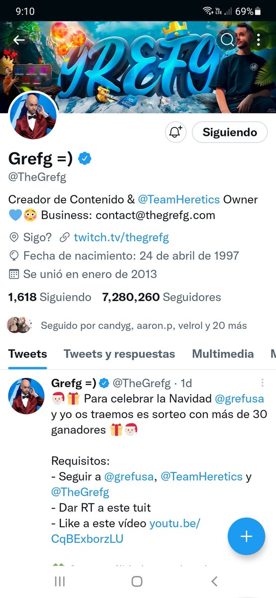 Gilmuoa1's tweet photo. @TheGrefg @grefusa @TeamHeretics Listo , buena suerte a todos (espero ganar una lap para poder stremear por algo se empieza) 😊 https://t.co/WxYXir1Kt8