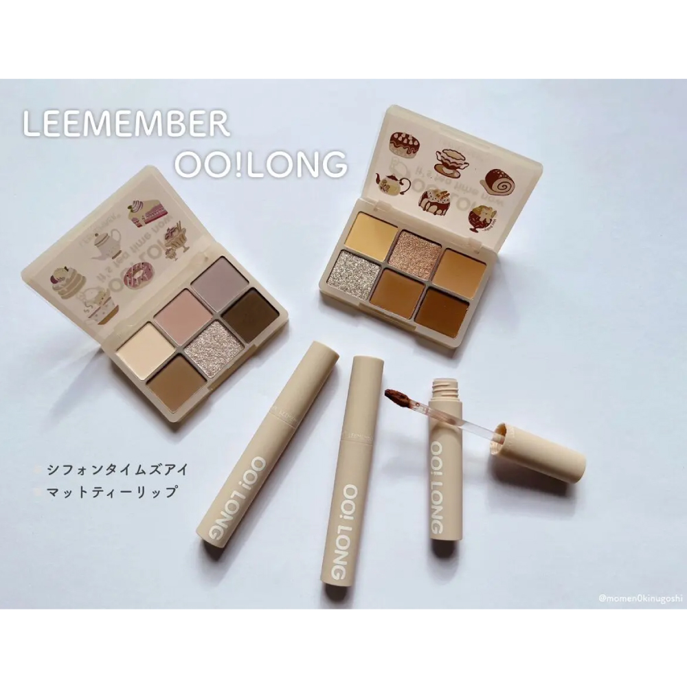 lipsjp's tweet photo. \ティータイムをイメージした上品なアイシャドウ🧡/
お茶をイメージした柔らかな6色アイシャドウ✨ マットとラメの絶妙なカラーで、デイリーメイクにも特別感が漂います♡
#LIPSショッピング で #LEEMEMBER の「OO!LONG シフォンタイムズアイ」が買えるようになりました🛍