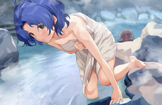 秘湯でポカポカ#ミリシタ#豊川風花 