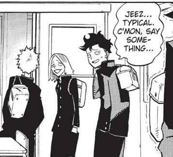 #107 The rare All Might card Izuku and Katsuki pulled together (5 votes)
#116 Bakugo's necktie (4 votes)
#124 Katsuki's friend who appeared in vol 1 (the one with the undercut) (4 votes)
#149 Bakugo's gauntlet (2 votes)