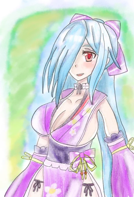 今から2年前くらい前のグリザイユ画法や水彩画風や厚塗りなどを練習してた時のイラスト 