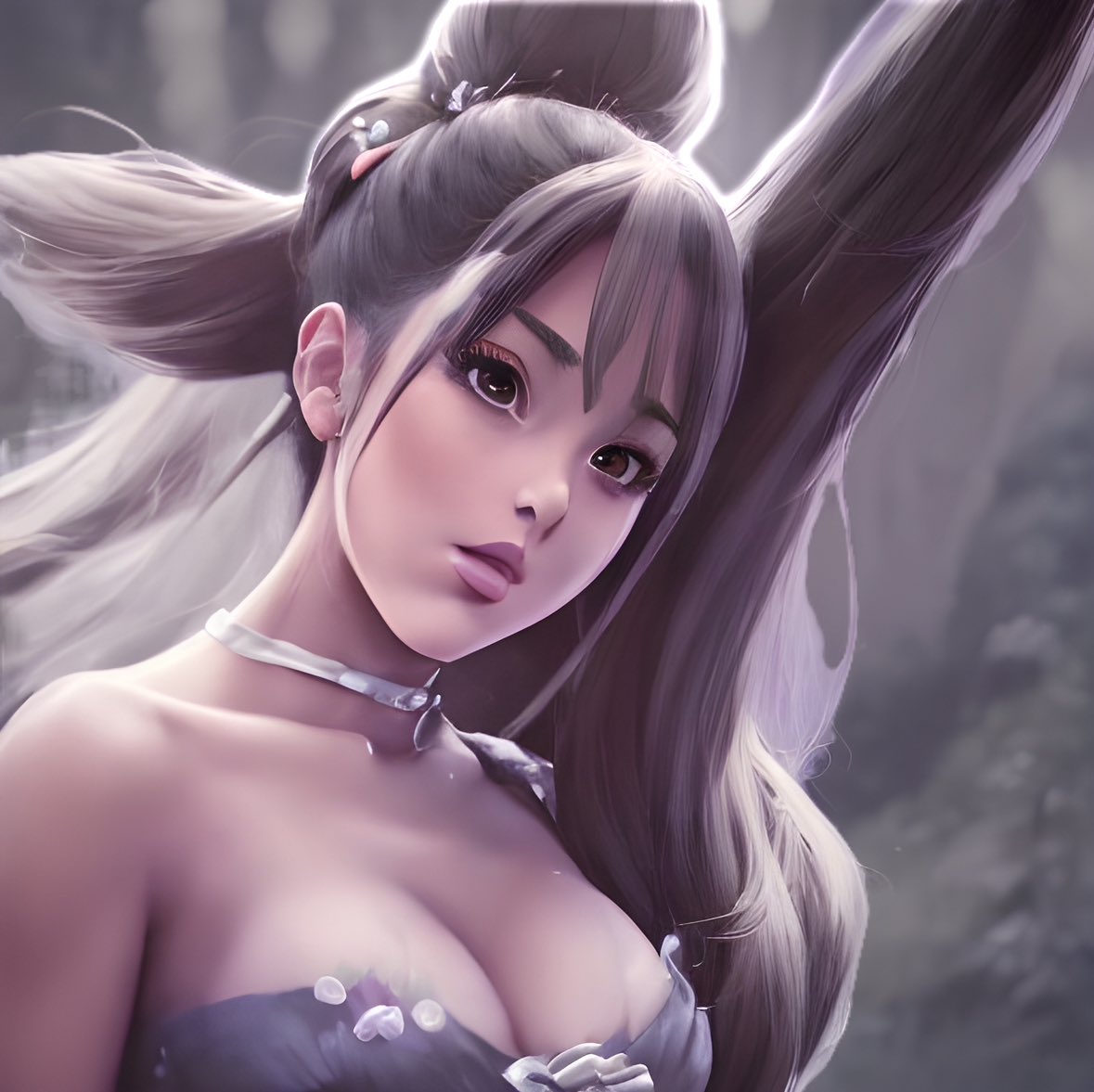 AIwindows's tweet photo. Ariana Grande as the Forest’s Heroine

#sweetener #positions #yourstruly #myeverything #dangerouswoman #fortnite #thankunext #ArianaGrande 

#openai #lensa #assistedinnovation #tech #amalgamation #aiArt #aiartcommunity https://t.co/kOVAVesye5