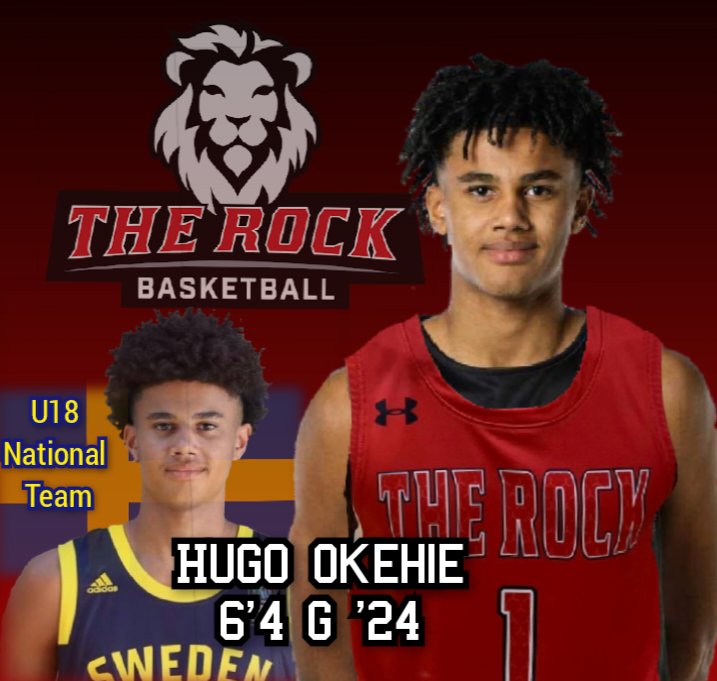 TheRockHoops's tweet photo. Give a warm welcome to transfer addition to The Rock School National Team @TheRockHoops Hugo von Rosen Okehie @Hugoovro 6'4 G '24 a member of Sweden U18 National Team Program @swebasketball 👀 him ease into action @CFAClassic wearing #1 this week. https://t.co/oZKnnQ0VZr