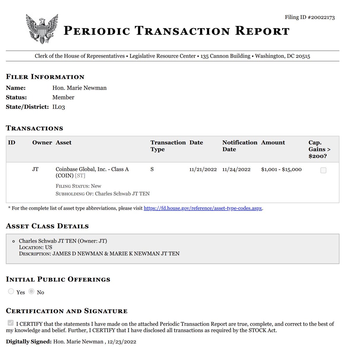 Dave Levinthal on Twitter "Dem RepMarieNewman of Illinois, a member