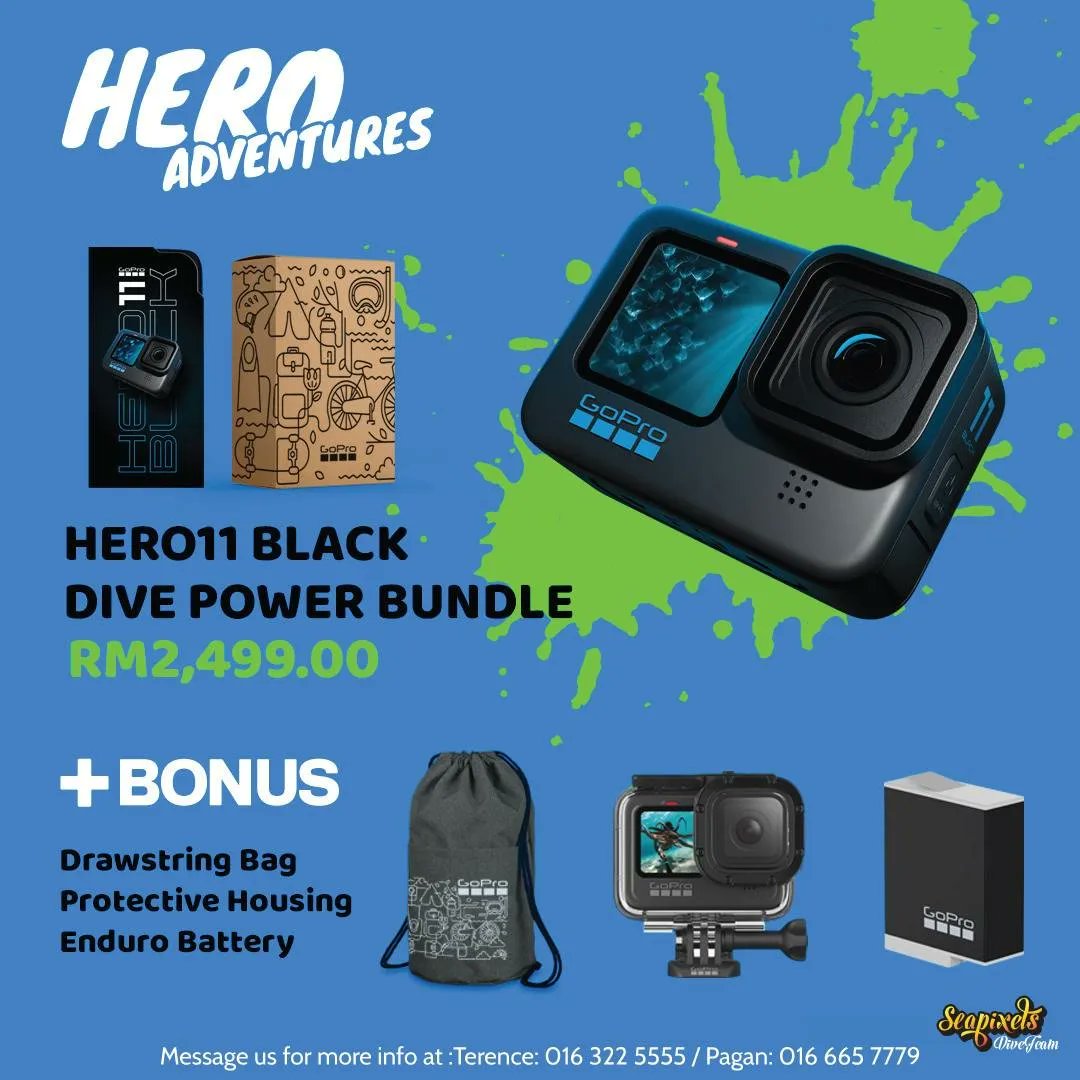 Seapixels's tweet image. JUST IN TIME FOR 2023! Don't miss out on this amazing GoPro deal! We've brought together fantastic bundles for those seeking the latest GoPro Hero 11 and the amazing Hero 10!

shopee.com.my/seapixels

#seapixels #seapixelsdiveteam #mylifeyourdream #gopro #shopee #hero11 #hero10