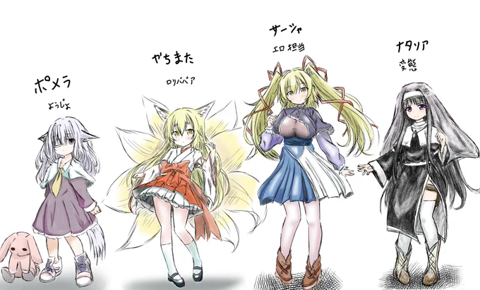 チキチキ第一回うちの子を並べてみよう 