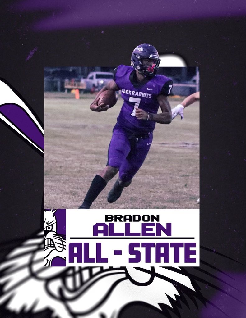 LonokeFB's tweet photo. Recognized these guys a few weeks back, but proud of both of our All-State selections.  Congratulations @BradonAllen2 and @cody_amato!  Great players and representatives of @LonokeFB.  #GoRabs https://t.co/EHarNWEoaZ