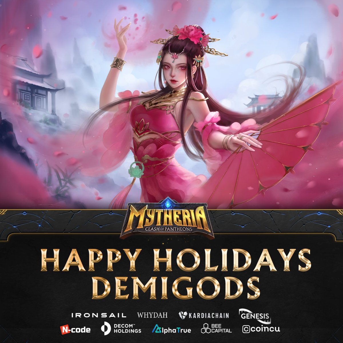 Wishing all #Demigods a #MerryChristmas and a warm welcome to the new year 2023 ❤️Best regards from @Mytheria_MYRA ! ___ 🌍Communities: linktr.ee/mytheria