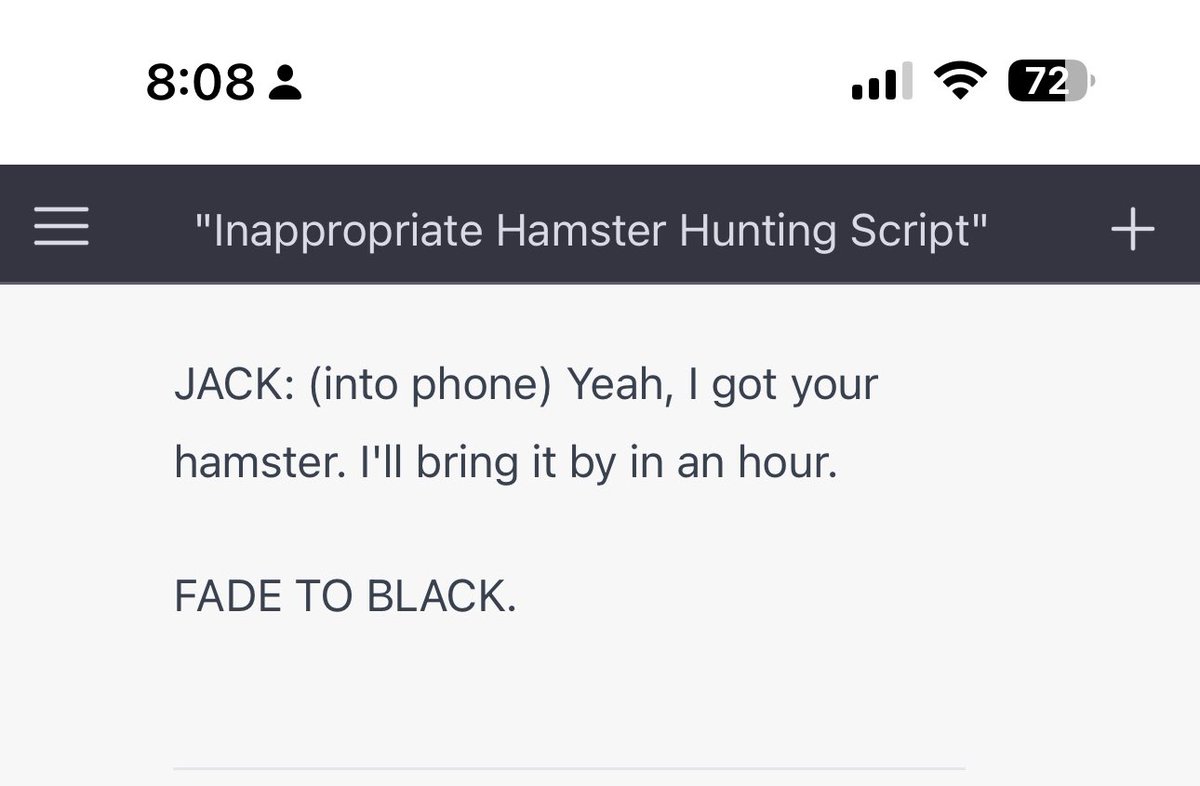 landonalder's tweet photo. Chat GPT story about a hampster bounty hunter https://t.co/2T1mIdLHq4