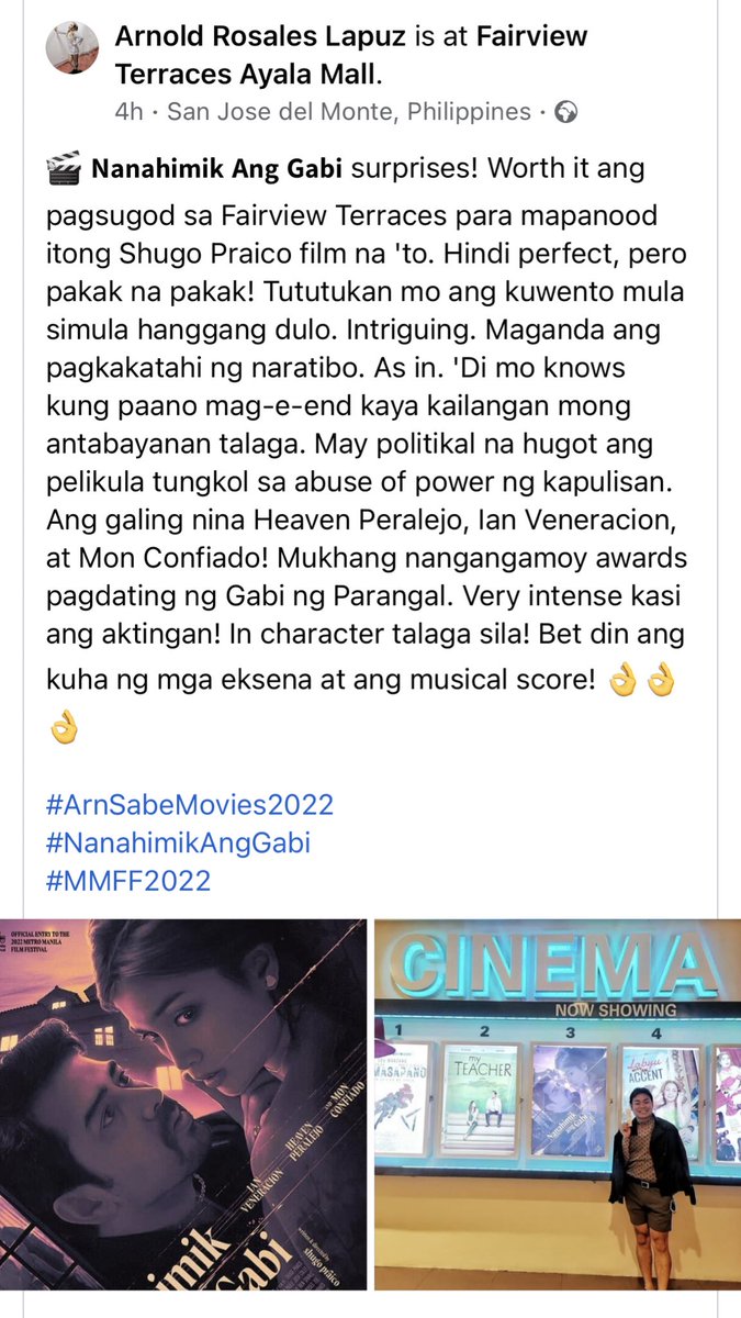 coachtsara's tweet photo. Hindi perfect pero pakak na pakak

CONGRATS HEAVEN PERALEJO 
#NanahimikAngGabiNowShowing https://t.co/kEUVaNd6cd