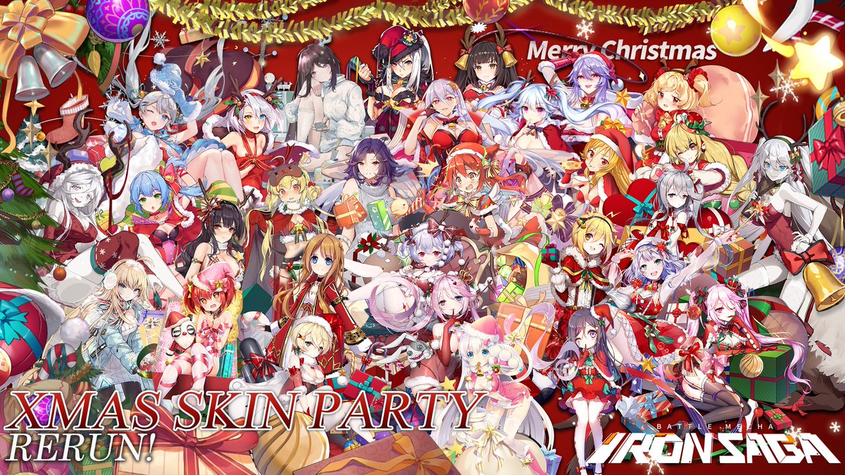 IronsagaEN's tweet photo. 🍪#Christmas skin party is rerunning for a limited period of time! Get onboard #IronSaga and seize your chance!

🌈Xmas Skin Giveaway x3, Retweet and nothing else! https://t.co/k1Qaup0EA7