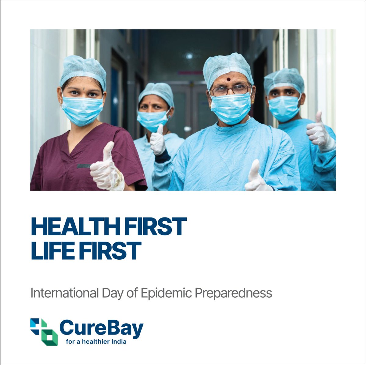 An #epidemic is a dangerous condition that occurs when a mass outbreak of an #infectious #disease affects a large population. On this #InternationalDayofEpidemicPreparedness, let us make everyone aware of the importance of good #health for all. 

#CureBay #healthierIndia