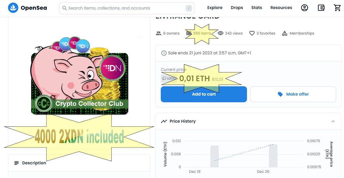 #XDN #MERGE #MOTA #PRIDE #WHEX #NFT #CCC Another piggy went to the market...
