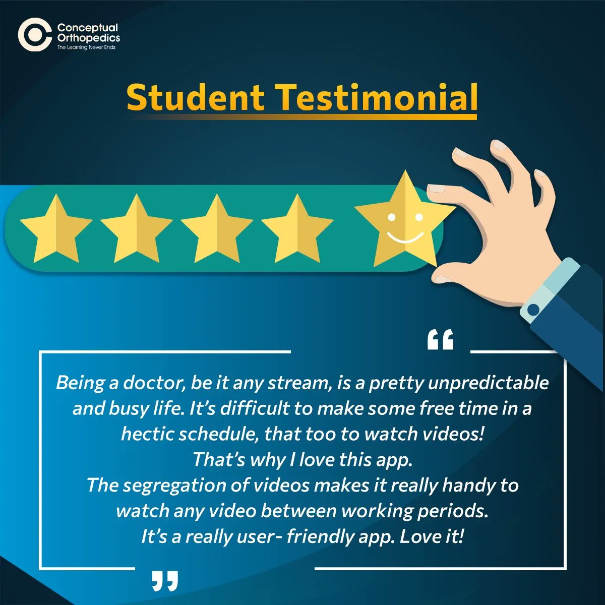 Thank you for your kind words. Your words of appreciation really motivates us to work harder and post the best content on the app .
:
Click at the link below to download our app :
buff.ly/371GsIc
:
#conceptualorthopedics #orthopedics #neetpg #fmge #orthoresidents