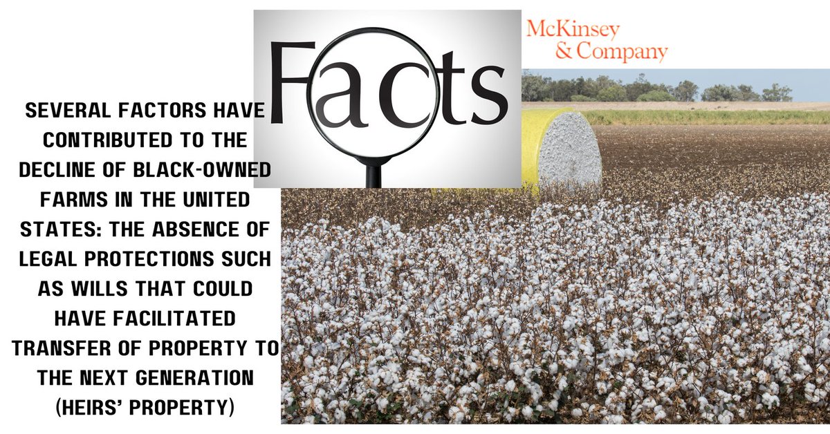 Read the article from McKinsey &amp; Company: Black Farmers in the US: The opportunity for addressing racial disparities in farming. Achieving peer-level economic performance could generate billions in value for the agriculture industry.

mckinsey.com/industries/agr…