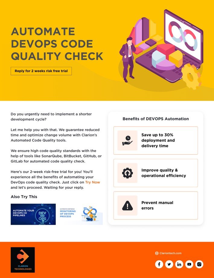 Clarion_Tech's tweet photo. Looking to Hire DevOps Consulting Company- Hire DevOps engineers from Clarion, a leading DevOps consulting company in india with 2 Weeks Risk-Free Trial
https://t.co/JJiONvizgr
#Clarion #Clariontech #Software #Technolgy #Devops #DigitalTransformation #Developer #WebDevelopment https://t.co/Mq7fdVWbbP