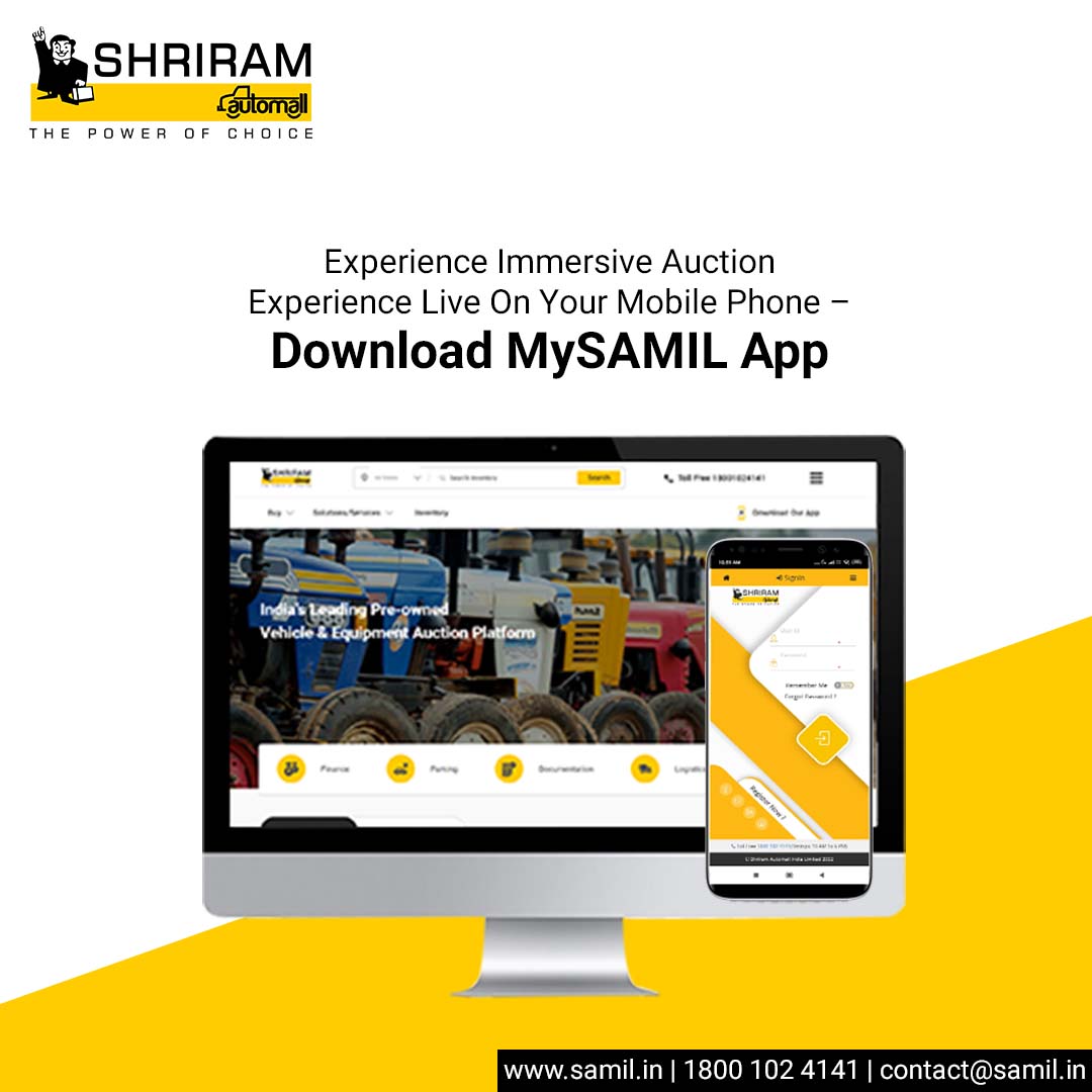 ShriramAutomall's tweet photo. Get an Immersive Auction experience live on your mobile phone through MySAMIL App. Watch the vehicles ramping live and bid in the real-time without latency.
Download the app now.
Android - https://t.co/wmZV2PsMCd
iOS - https://t.co/z8eu4bJO2Z
#BidLive #MySAMILApp #SAMIL https://t.co/P0reiM9ySC