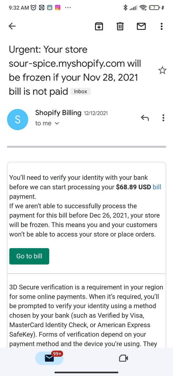 Here is an example of how some of the well known companies rip you off when you are in a dire situation. I was unable to freeze my store last year due to a medical emergency and here is a mail from Shopify mentioning my account will be frozen. <a href="/Shopify/">Shopify</a> <a href="/ShopifySupport/">Shopify Support</a>